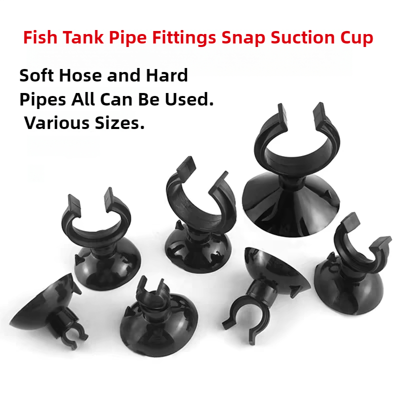 Aquaculture Aerator Pump - 5/10 pçs preto aquário ventosa tubo