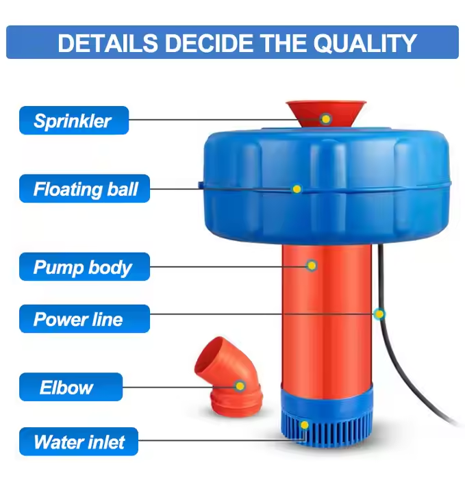 Aeradores Solares Flutuantes p - Aquaculture Aerator Pump avaliação e preço