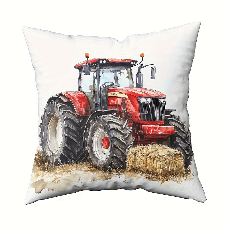 Capa de Almofada Rústica com T - Agriculture Farming Cartoon avaliação e preço
