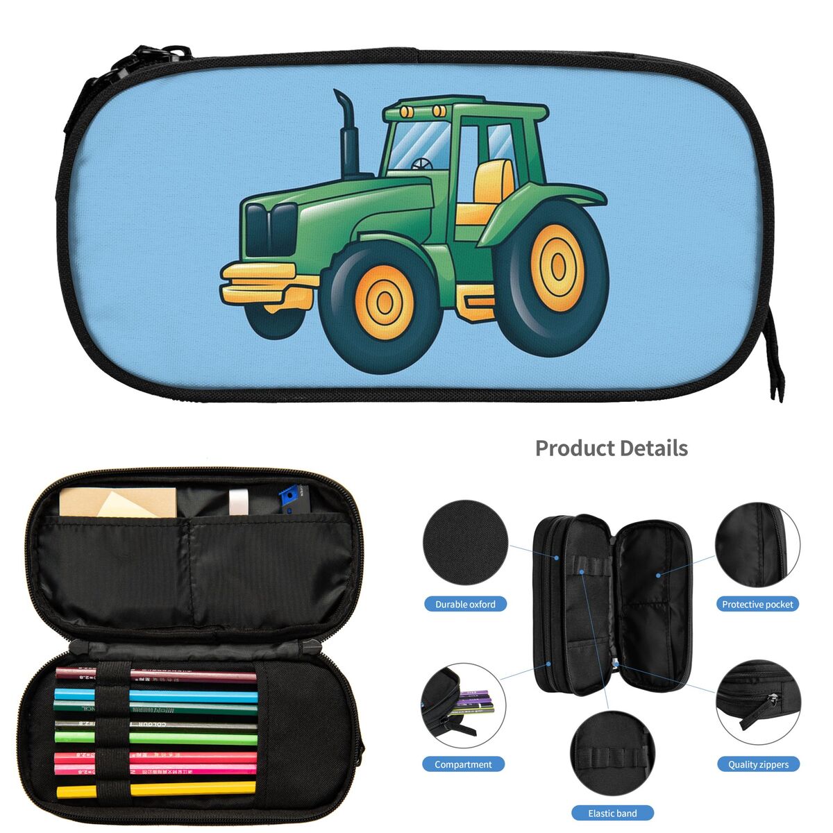 Estojo de lápis com desenho de - Agriculture Farming Cartoon avaliação e preço